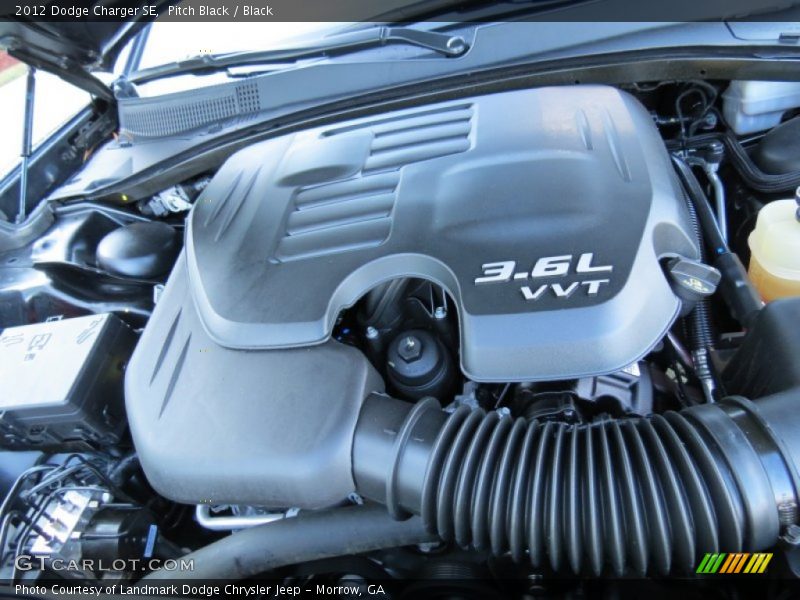 Pitch Black / Black 2012 Dodge Charger SE