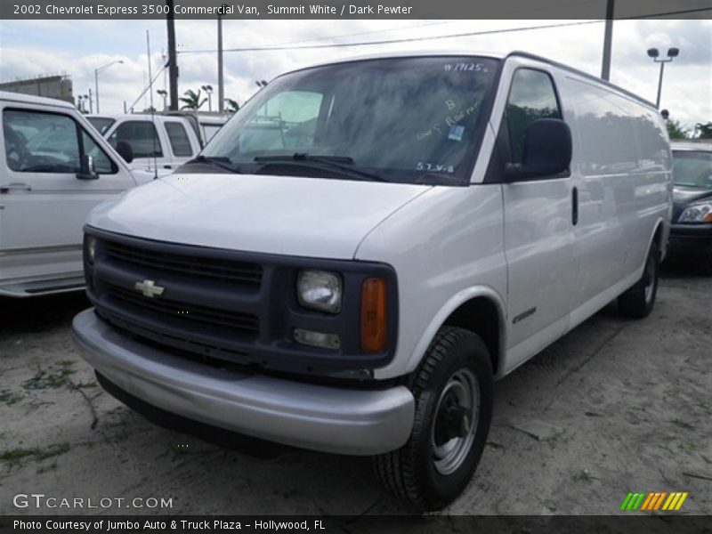 Summit White / Dark Pewter 2002 Chevrolet Express 3500 Commercial Van