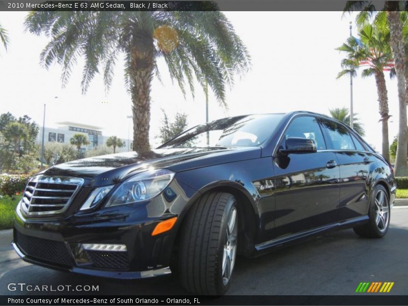 Black / Black 2010 Mercedes-Benz E 63 AMG Sedan