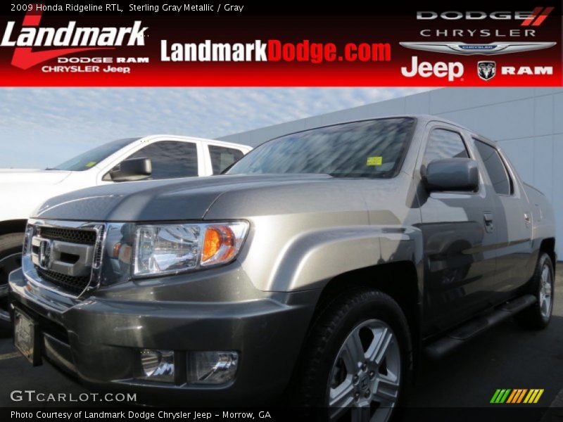 Sterling Gray Metallic / Gray 2009 Honda Ridgeline RTL