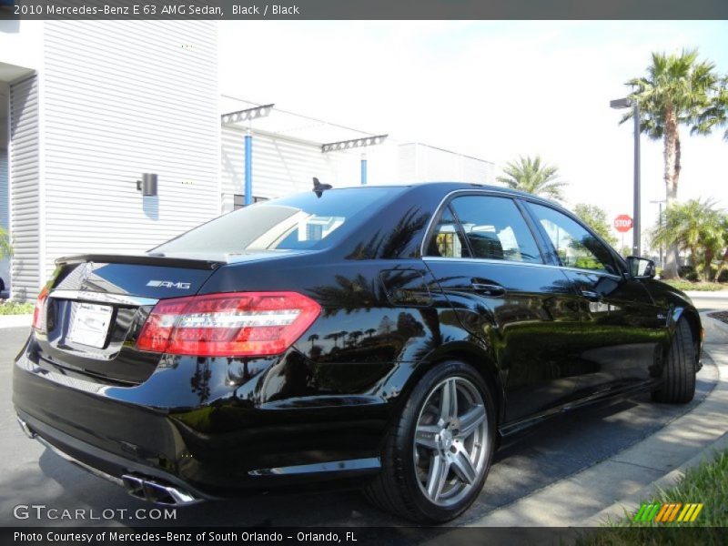 Black / Black 2010 Mercedes-Benz E 63 AMG Sedan