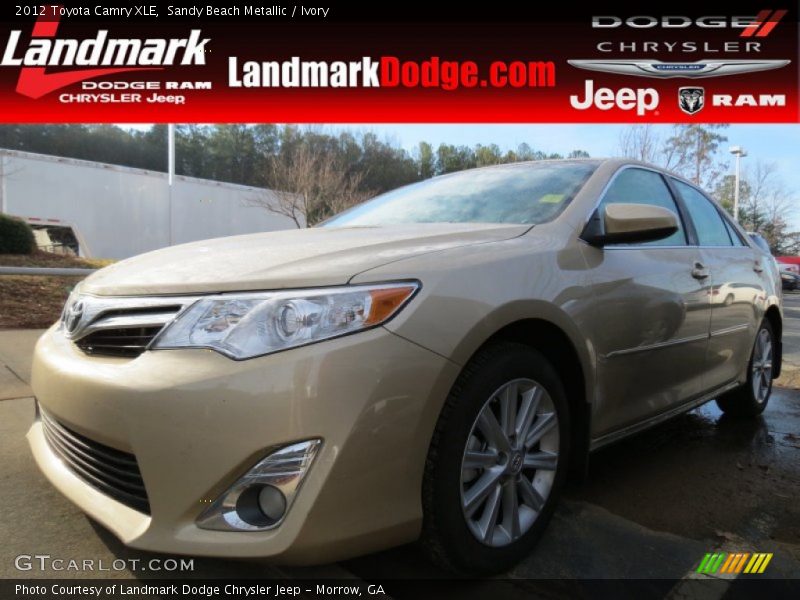 Sandy Beach Metallic / Ivory 2012 Toyota Camry XLE