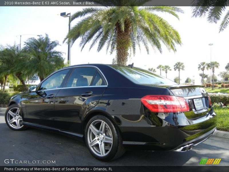 Black / Black 2010 Mercedes-Benz E 63 AMG Sedan