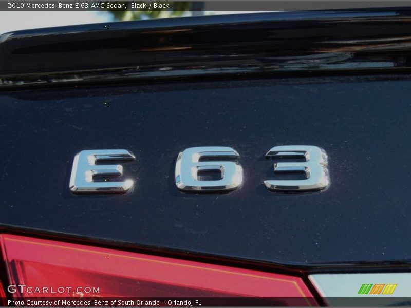 Black / Black 2010 Mercedes-Benz E 63 AMG Sedan