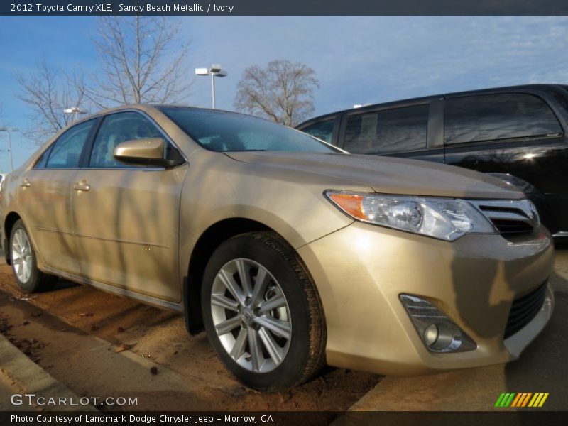 Sandy Beach Metallic / Ivory 2012 Toyota Camry XLE