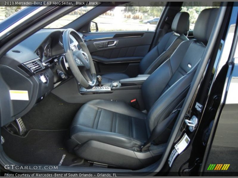 Black / Black 2010 Mercedes-Benz E 63 AMG Sedan