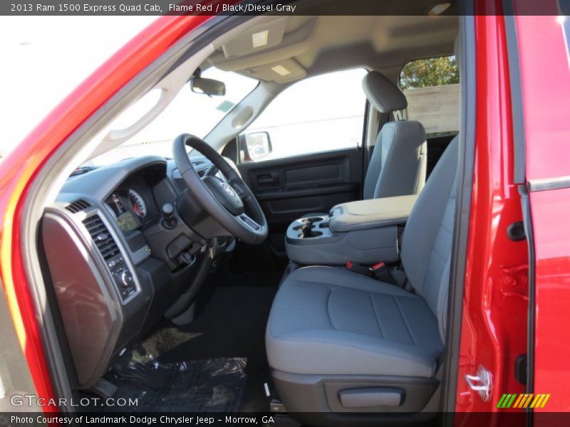 Flame Red / Black/Diesel Gray 2013 Ram 1500 Express Quad Cab