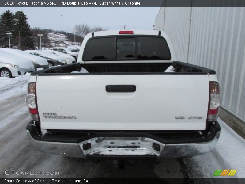 Super White / Graphite 2010 Toyota Tacoma V6 SR5 TRD Double Cab 4x4