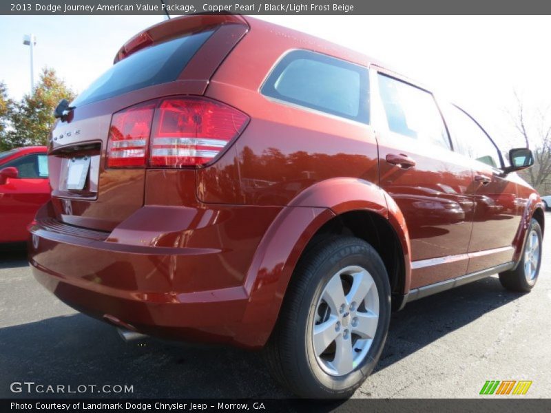 Copper Pearl / Black/Light Frost Beige 2013 Dodge Journey American Value Package
