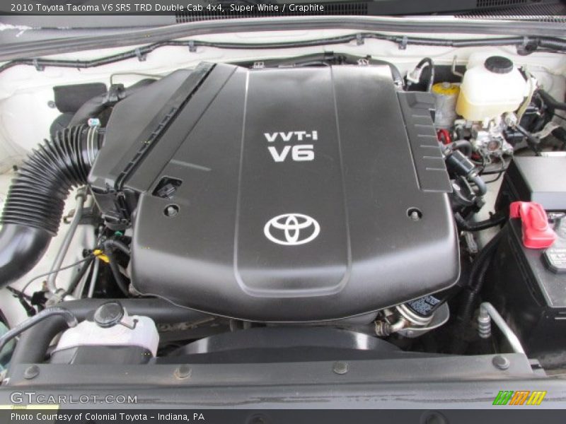 Super White / Graphite 2010 Toyota Tacoma V6 SR5 TRD Double Cab 4x4