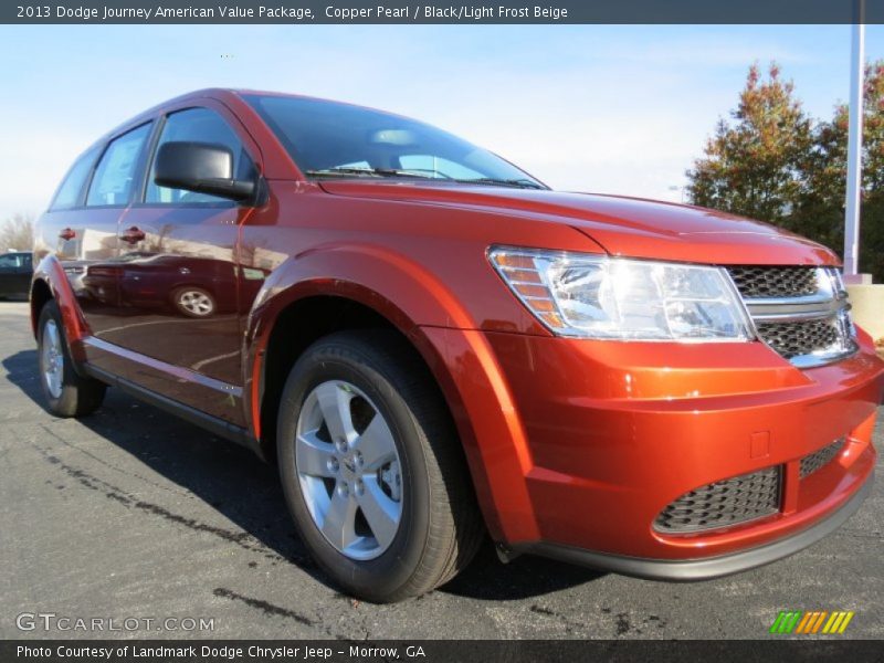 Copper Pearl / Black/Light Frost Beige 2013 Dodge Journey American Value Package