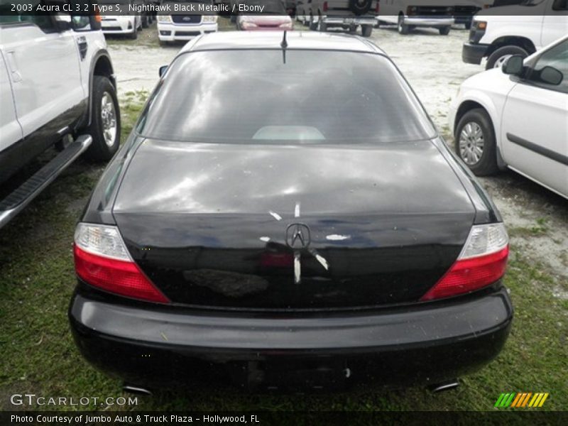 Nighthawk Black Metallic / Ebony 2003 Acura CL 3.2 Type S