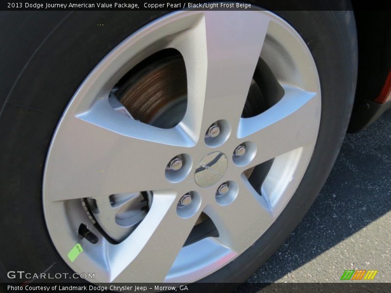 Copper Pearl / Black/Light Frost Beige 2013 Dodge Journey American Value Package
