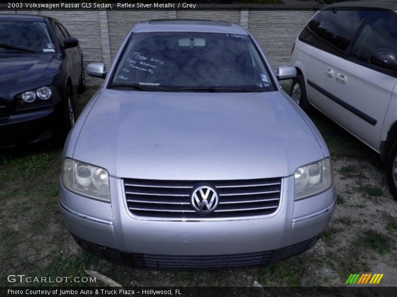 Reflex Silver Metallic / Grey 2003 Volkswagen Passat GLS Sedan