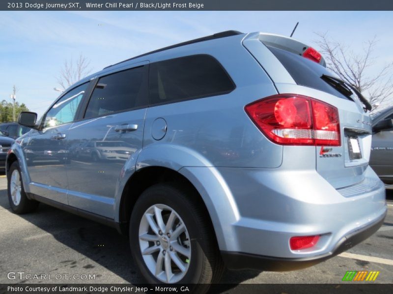 Winter Chill Pearl / Black/Light Frost Beige 2013 Dodge Journey SXT
