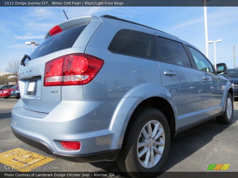 Winter Chill Pearl / Black/Light Frost Beige 2013 Dodge Journey SXT