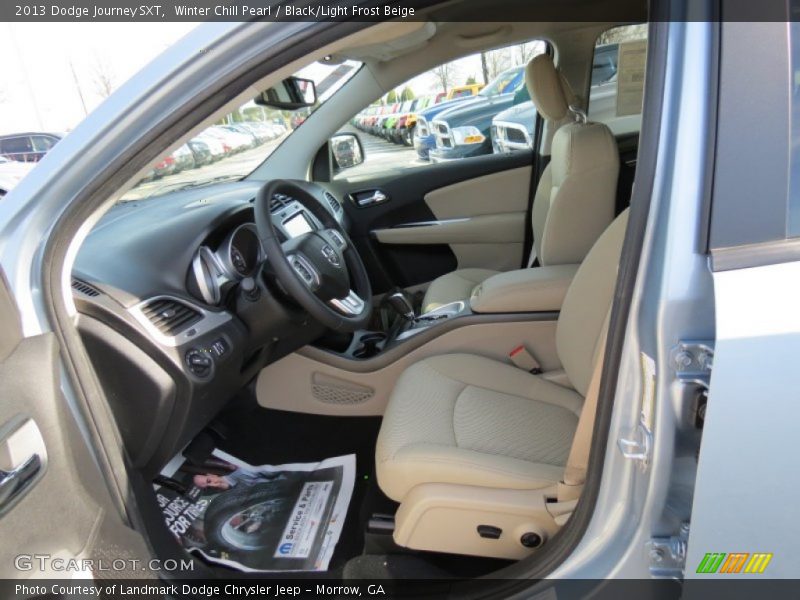 Winter Chill Pearl / Black/Light Frost Beige 2013 Dodge Journey SXT