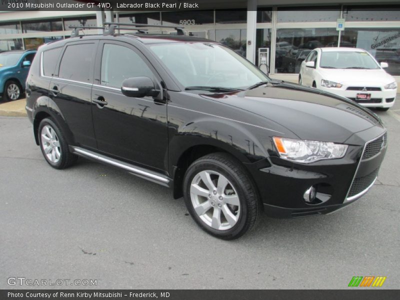 Labrador Black Pearl / Black 2010 Mitsubishi Outlander GT 4WD