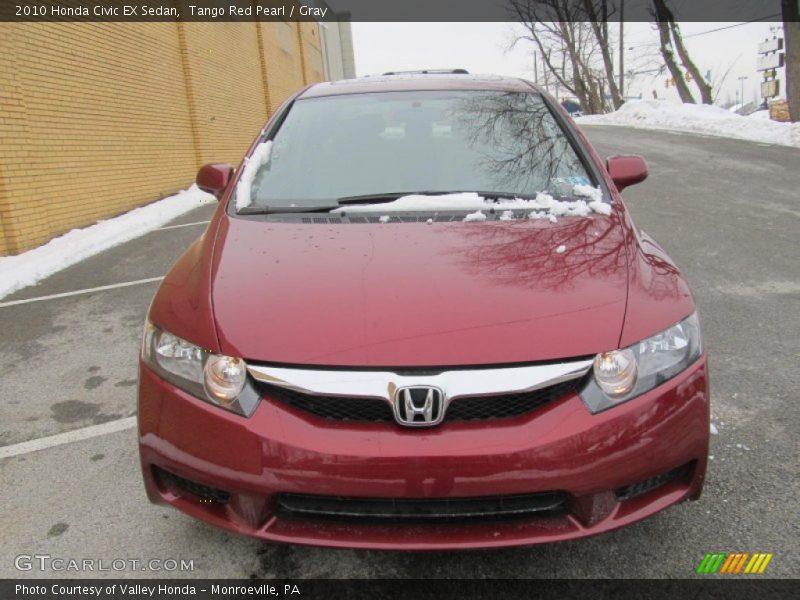 Tango Red Pearl / Gray 2010 Honda Civic EX Sedan
