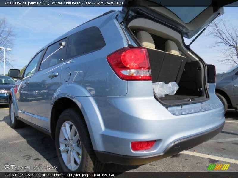 Winter Chill Pearl / Black/Light Frost Beige 2013 Dodge Journey SXT