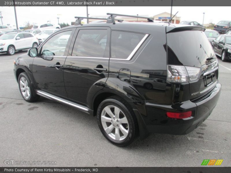 Labrador Black Pearl / Black 2010 Mitsubishi Outlander GT 4WD