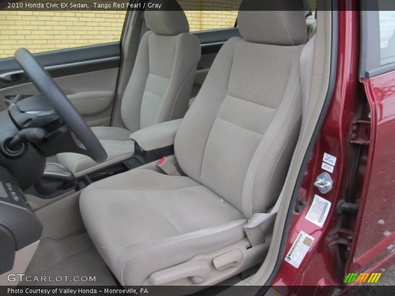 Tango Red Pearl / Gray 2010 Honda Civic EX Sedan