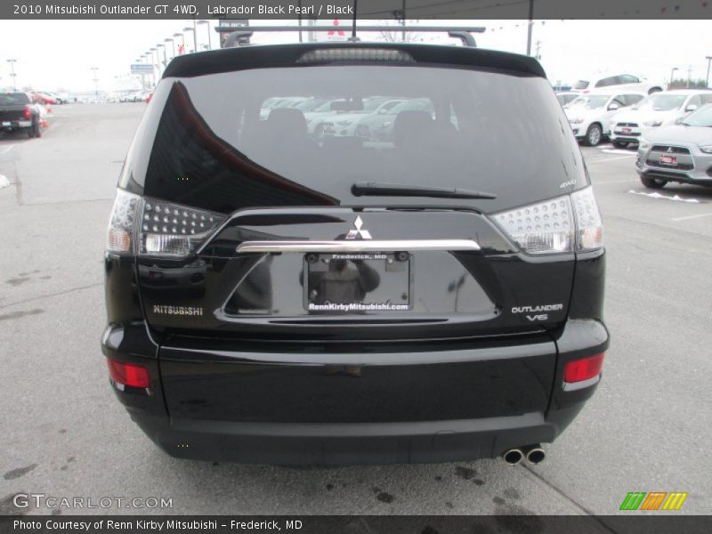 Labrador Black Pearl / Black 2010 Mitsubishi Outlander GT 4WD