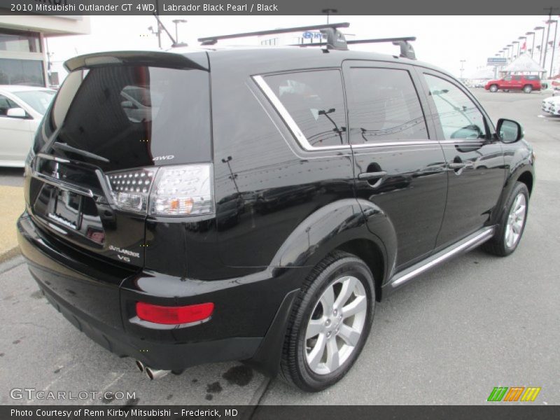 Labrador Black Pearl / Black 2010 Mitsubishi Outlander GT 4WD