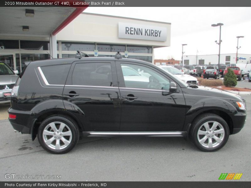Labrador Black Pearl / Black 2010 Mitsubishi Outlander GT 4WD