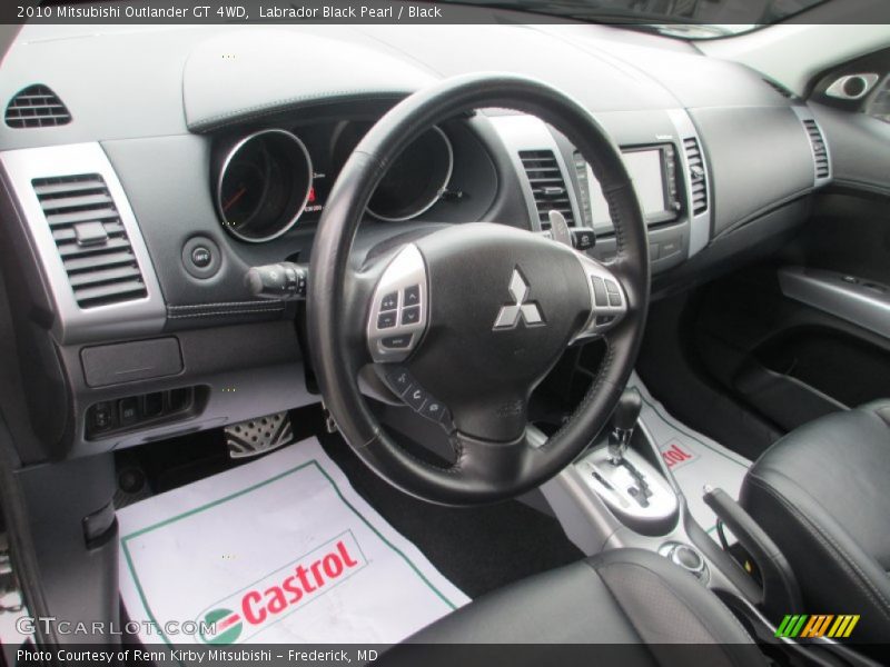 Labrador Black Pearl / Black 2010 Mitsubishi Outlander GT 4WD