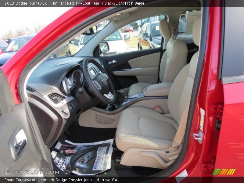 Brilliant Red Tri-Coat Pearl / Black/Light Frost Beige 2013 Dodge Journey SXT