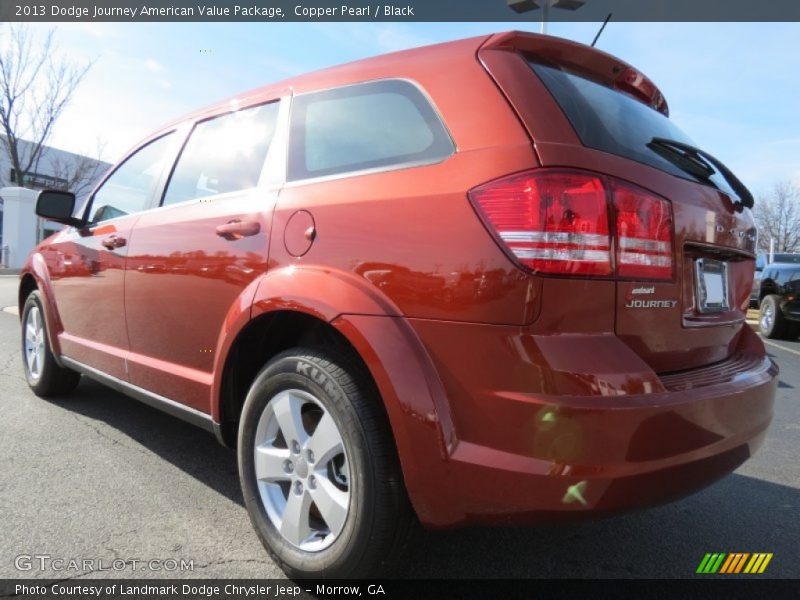 Copper Pearl / Black 2013 Dodge Journey American Value Package