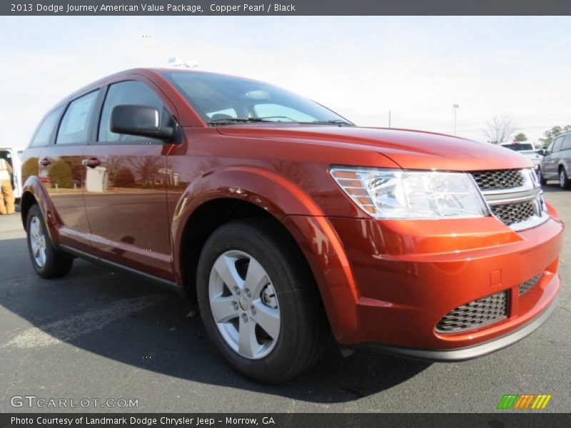Copper Pearl / Black 2013 Dodge Journey American Value Package