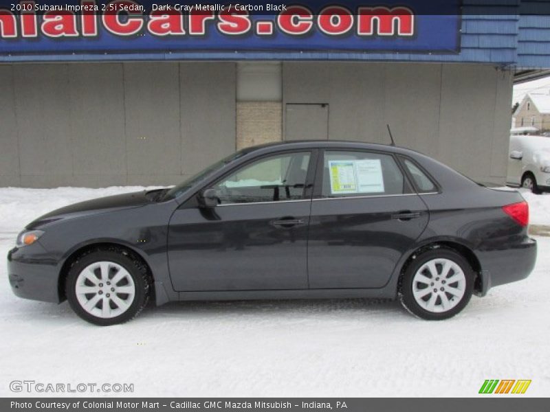 Dark Gray Metallic / Carbon Black 2010 Subaru Impreza 2.5i Sedan