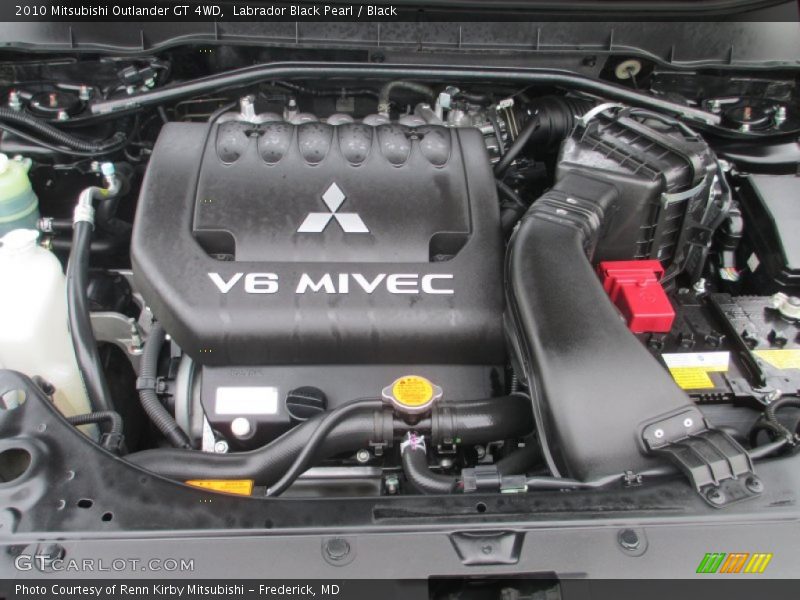 Labrador Black Pearl / Black 2010 Mitsubishi Outlander GT 4WD