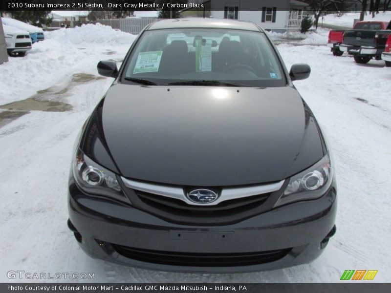 Dark Gray Metallic / Carbon Black 2010 Subaru Impreza 2.5i Sedan