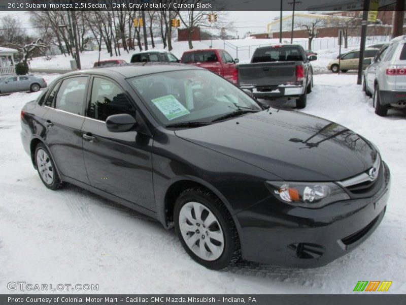 Dark Gray Metallic / Carbon Black 2010 Subaru Impreza 2.5i Sedan
