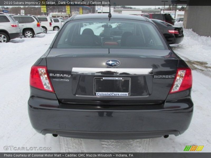 Dark Gray Metallic / Carbon Black 2010 Subaru Impreza 2.5i Sedan