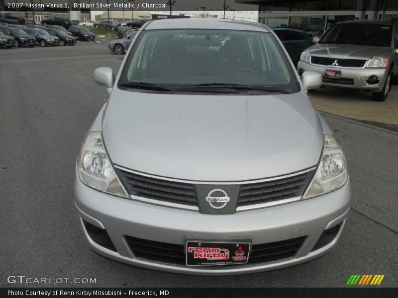 Brilliant Silver Metallic / Charcoal 2007 Nissan Versa S