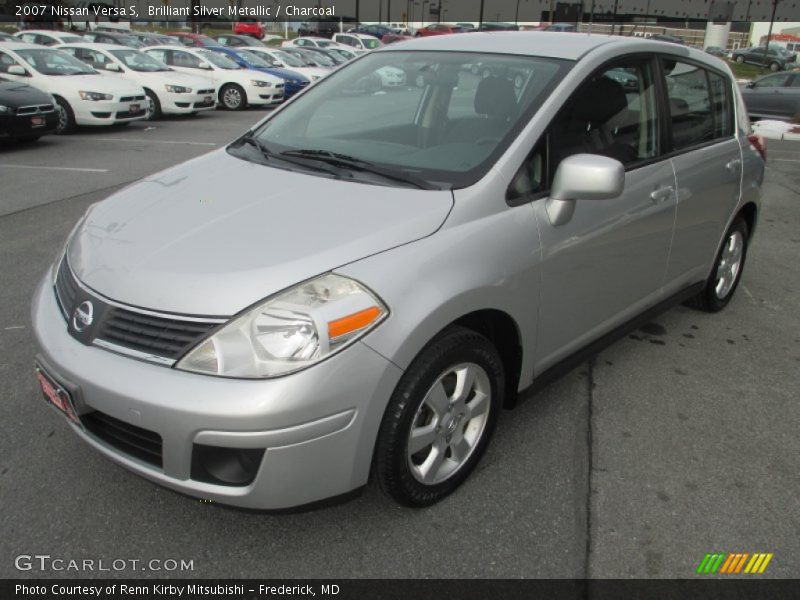 Brilliant Silver Metallic / Charcoal 2007 Nissan Versa S