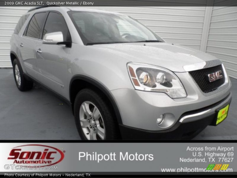 Quicksilver Metallic / Ebony 2009 GMC Acadia SLT