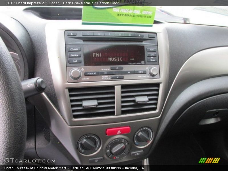 Dark Gray Metallic / Carbon Black 2010 Subaru Impreza 2.5i Sedan