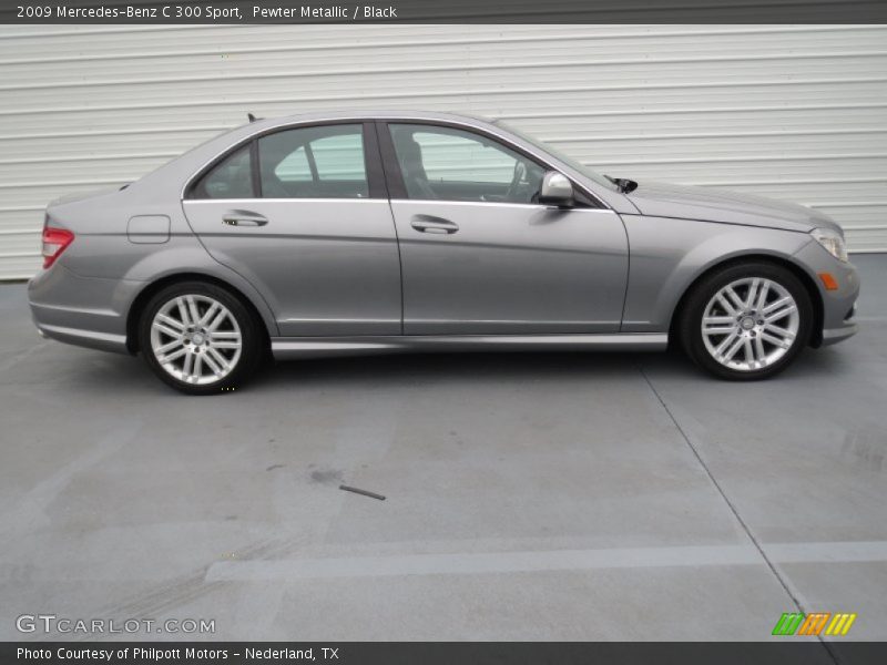 Pewter Metallic / Black 2009 Mercedes-Benz C 300 Sport