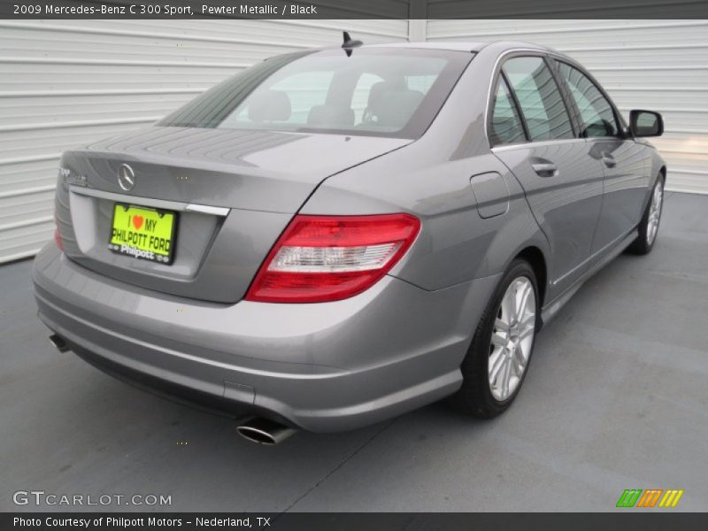Pewter Metallic / Black 2009 Mercedes-Benz C 300 Sport