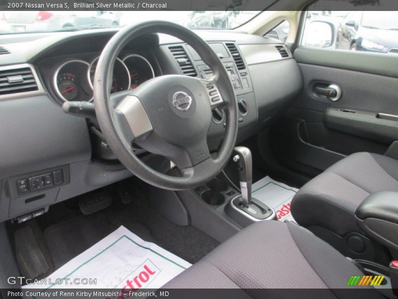 Brilliant Silver Metallic / Charcoal 2007 Nissan Versa S
