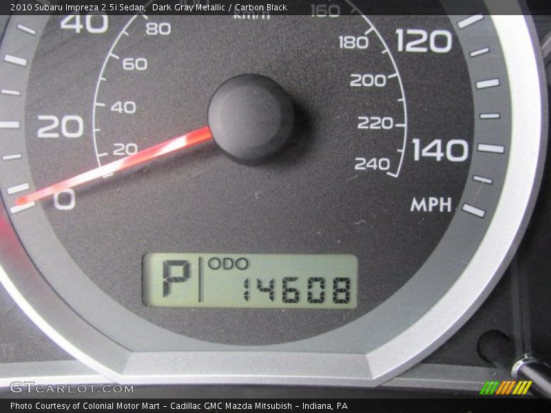 Dark Gray Metallic / Carbon Black 2010 Subaru Impreza 2.5i Sedan