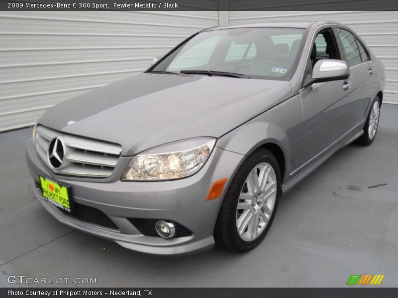 Pewter Metallic / Black 2009 Mercedes-Benz C 300 Sport