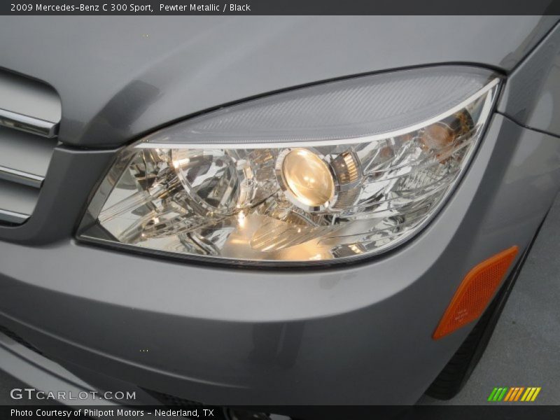Pewter Metallic / Black 2009 Mercedes-Benz C 300 Sport