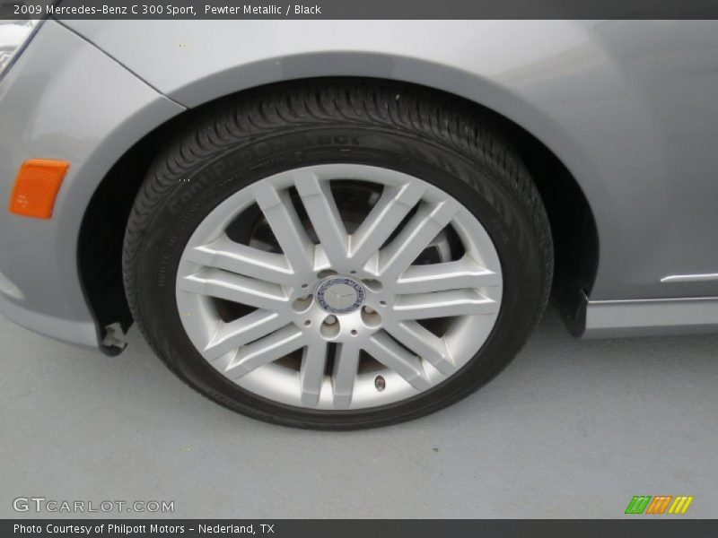 Pewter Metallic / Black 2009 Mercedes-Benz C 300 Sport