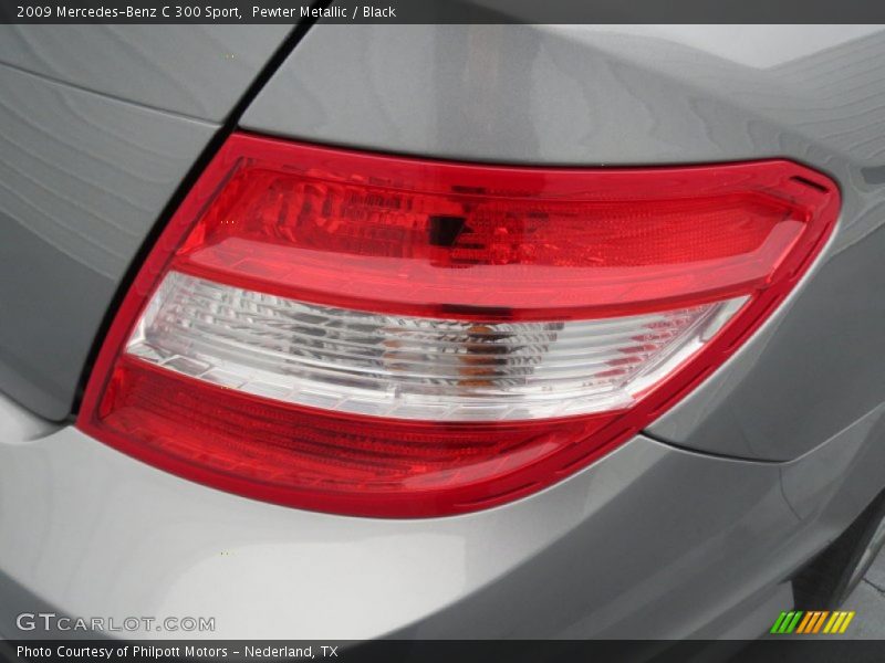 Pewter Metallic / Black 2009 Mercedes-Benz C 300 Sport
